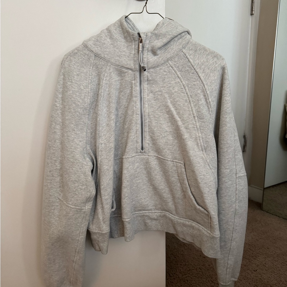 Lululemon Athletica Light Gray Zip-Up Hoodie